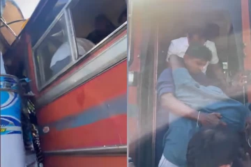 சற்று முன்னர் நேருக்கு நேர் மோதிய இரண்டு பேருந்துகள் ; கோர விபத்தில் பலர் படுகாயம்