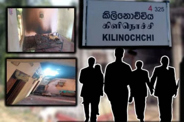 தமிழர் பகுதியில் பெண்ணின் வீட்டை அடித்து நொருக்கிய மர்ம கும்பல்