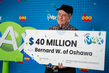 40 மில்லியன் டொலர் லொத்தர் பரிசு வென்ற ஒஷாவா முதியவர்