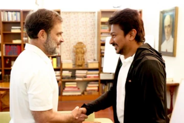 அன்னை சோனியா - சகோதரர் ராகுலை சந்தித்தேன் - உற்சாகத்தில் உதயநிதி..!!