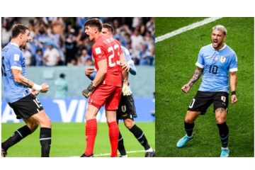 உலக கோப்பை கால்பந்து : கானா அணியை வீழ்த்தி உருகுவே வெற்றி..!