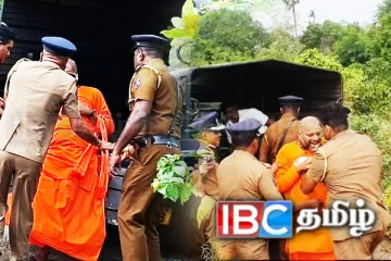 தையிட்டி போராட்டத்தில் கைது செய்யப்பட்ட வேலன் சுவாமிகள்! வலுக்கும் கண்டனம்