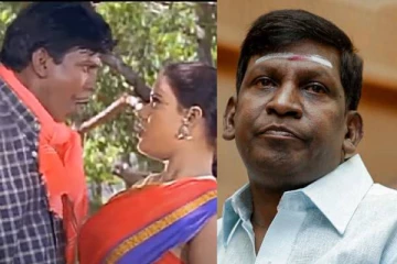 உதட்டில் திடீரென முத்தம் கொடுத்த வைகைபுயல் வடிவேலு! கண்டுகொள்ளாமல் சிரித்த நடிகை