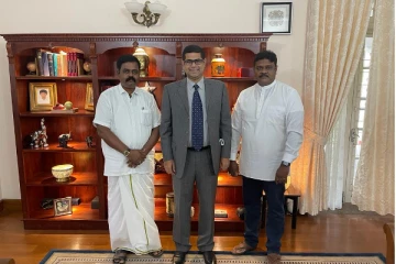 சிறீதரனும் சாள்ஸும் இந்திய பிரதி உயர்ஸ்தானிகருடன் சந்திப்பு (PHOTOS)