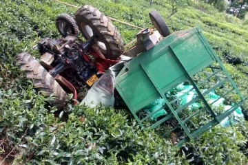 விபத்துக்குள்ளான உழவு இயந்திரம்: கவலைக்கிடமான நிலையில் சாரதி