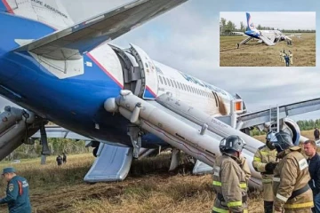 வயல்வெளியில் அவசரமாக தரையிறங்கிய ரஷ்யா விமானம்! அதிர்ஷ்டவசமாக உயிர்த்தப்பிய 167 பேர்