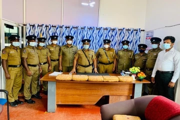 பொது மயானத்திற்கு அருகில் மறைத்து வைக்கப்பட்ட ஒரு தொகுதி கஞ்சா மீட்பு