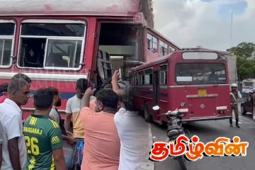 கொழும்பில் விபத்துக்குள்ளான அரச பேருந்து