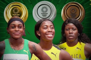 ஒலிம்பிக்: 100 மீட்டர் ஓட்டப்பந்தயத்தில் தங்கம்..வெள்ளி..வெண்கலம் என மொத்த பதக்கங்களையும் அள்ளிய ஜமைக்கா!