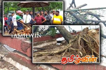 கடலலையினால் அடித்துச் செல்லப்பட்ட கிண்ணியா கடற்கரைப் பூங்கா