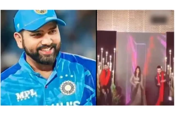 தன் மைத்துனர் திருமண மேடையில் மாஸா நடனமாடிய ரோஹித் சர்மா... - வைரலாகும் வீடியோ