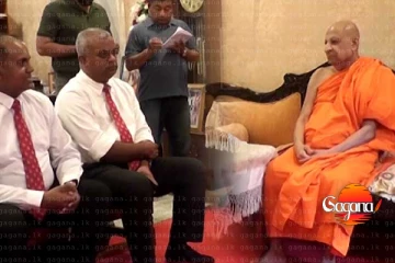 රජයේ වෛද්‍ය නිලධාරීන්ගේ සංගමයේ නියෝජිත පිරිසක් අස්ගිරි මල්වතු මහ නාහිමිවරු බැහැදකී