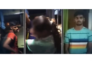 ஸ்லீப்பர் பஸ்ஸில் சில்மிஷம் - தர்ம அடி வாங்கிய இளைஞன்!