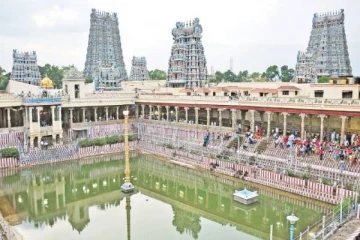 மதுரை மீனாட்சி அம்மன் கோவிலில் SPG பாதுகாப்பு குழுவினர் ஆய்வு