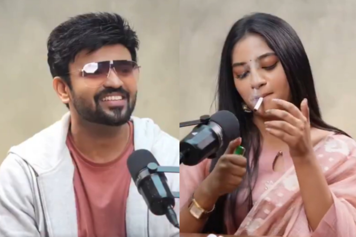 பேட்டிக்கு நடுவே சிகரெட் பிடித்த பிரபல சீரியல் நடிகை, ரசிகர்கள் ஷாக் | Serial Actor Shalini Bold Attempt In Interview