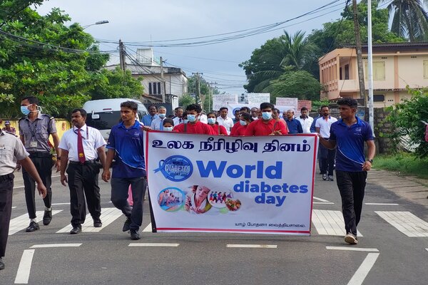 யாழ்ப்பாணத்தில் பேரணி; பெருமளவானோர் பங்கேற்பு | International Diabetes Day
