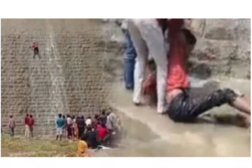 சாகசத்தில் ஈடுபட்ட இளைஞர்... - 30 அடி உயரத்திலிருந்து கீழே விழுந்து படுகாயம் - அதிர்ச்சி வீடியோ வைரல்