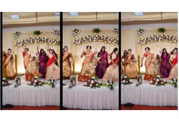 கல்யாண மேடையில் மாஸா நடனமாடிய மணப்பெண் - வைரலாகும் வீடியோ...!