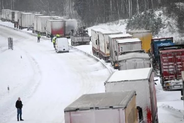 உடல் உறையும் பனிப்பொழிவு... ஐரோப்பிய நாடொன்றில் சாலையில் ஸ்தம்பித்த 1,000 வாகனங்கள்