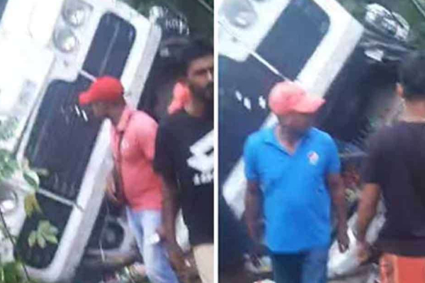 வீதியில் பேருந்து கவிழ்ந்து விபத்து - பலர் படுகாயம் | Bus Transporting Garment Workers Toppled Down