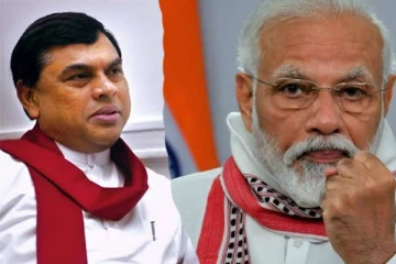 இந்தியப் பிரதமர் மோடியை சற்று முன்னர் சந்தித்தார் பசில்