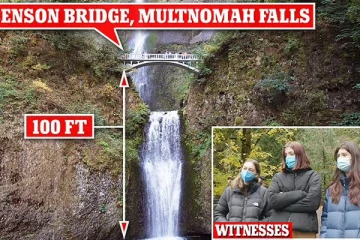 100 அடி உயரத்திலிருந்து நீர்வீழ்ச்சியில் தவறி விழுந்த குழந்தை... காப்பாற்ற முயன்ற தாய்க்கு நேர்ந்த கதி