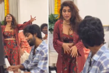 ஜிவி இசைக்க கெனிஷா பாட..வேடிக்கை பார்த்த ரவி மோகன், யோகி...வீடியோ..