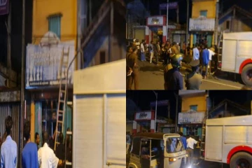 யாழ் நகர் கடையொன்றில் தீ விபத்து(படங்கள்)