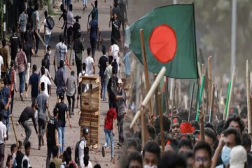 பங்களாதேஷில் தொடரும் வன்முறைகள் : நாடு முழுவதும் காலவரையற்ற ஊரடங்கு