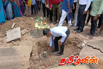 கிளிநொச்சி கண்டாவளை பிரதேச செயலாளர் பிரிவில் வாய்க்கால் புனரமைப்பு பணி