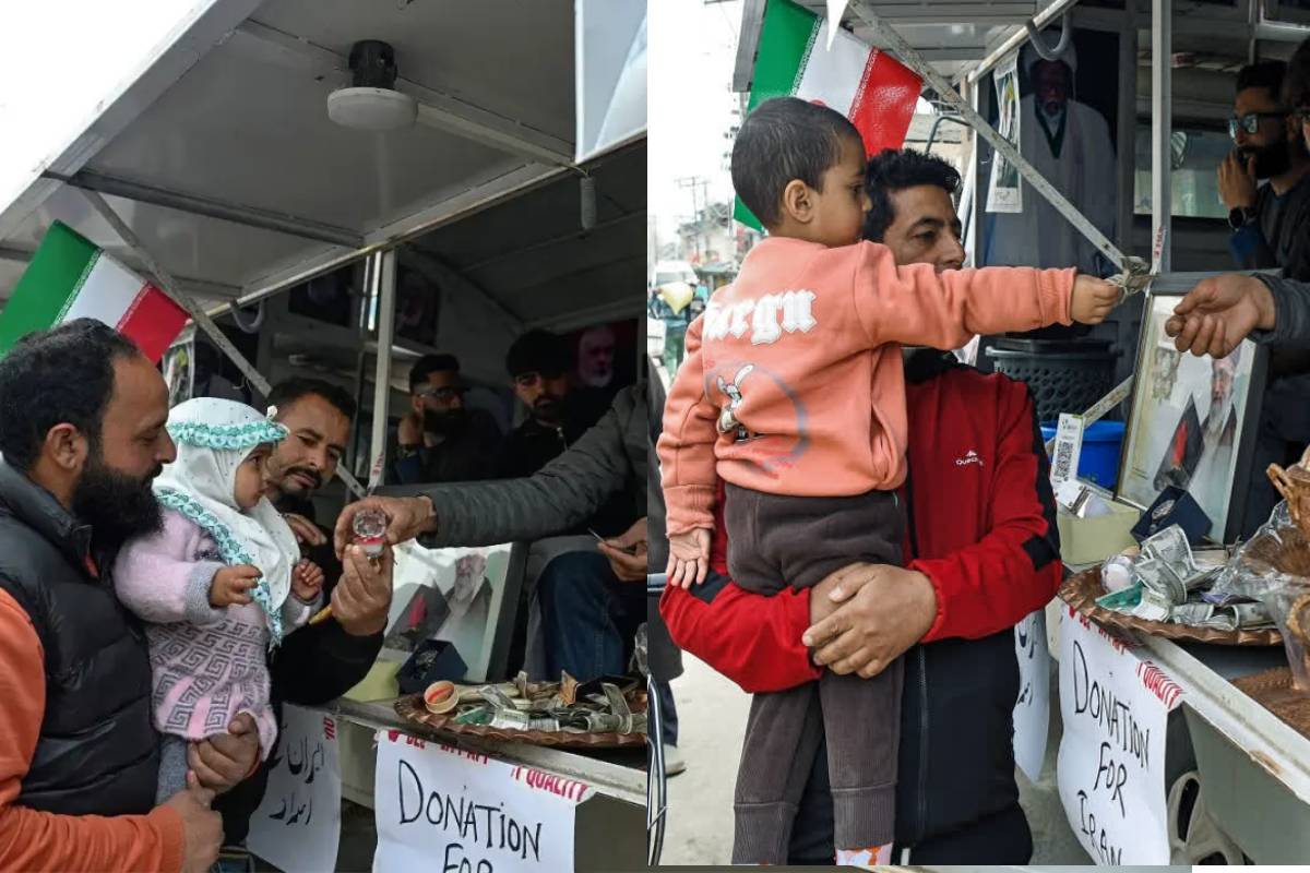 ஈரானில் பாதிக்கப்பட்டவர்களுக்கு உண்டியல் பணத்தை வழங்கிய காஷ்மீர் சிறுமிகள் | Indian Little Girls Donate Savings For Iran Relief