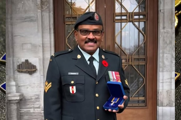 கனடாவின் உயரிய இராணுவ விருதை பெற்ற ஈழத் தமிழர்; குவியும் வாழ்த்து | Canadian Army S Highest Award Eelam Tamil Wakisan