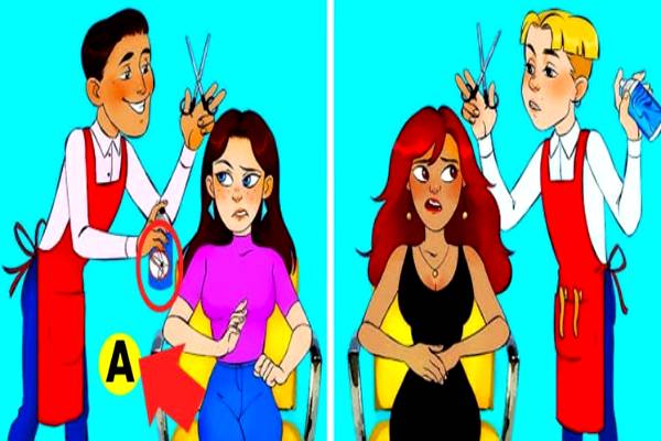 IQ Test: இருவரில் யார் போலி? 5 வினாடிகளில் கண்டுபிடித்தால் பெண்ணை காப்பாற்றலாம் | Brain Teaser Who S Not The Barber
