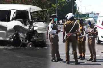 கொழும்பில் இருந்து யாழ்ப்பாணம் நோக்கி பயணித்த வான் விபத்து! மூவர் பலி - எட்டு பேர் காயம் (Video)