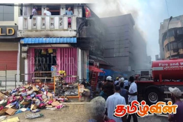 காத்தான்குடியில் உள்ள பாதணி விற்பனை நிலையம் ஒன்றில் தீ விபத்து