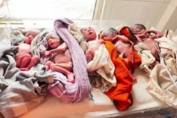 ஒரே பிரசவத்தில் ஐந்து பெண் குழந்தைகளை பெற்றெடுத்த தாய்