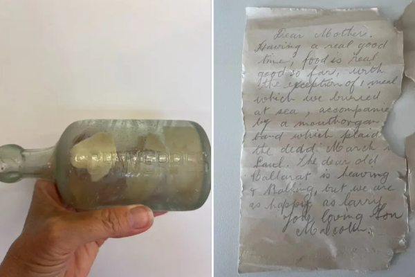 நூறாண்டுக்கு மேலாக கடற்கரையில் புதைந்திருந்த போத்தலில் இருந்த கடிதங்கள் | Letters In A Bottle Buried Beach For Over Century நூறாண்டுக்கு மேலாக கடற்கரையில் புதைந்திருந்த போத்தலில் இருந்த கடிதங்கள் | Letters In A Bottle Buried Beach For Over Century