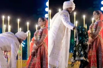 மணப்பெண்ணின் அழகில் மயங்கிய மணமகன்! என்ன செய்தார்னு ரெியமா?