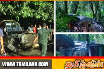 நாடாளுமன்ற நுழைவாயிலுக்கு அருகில் இராணுவ வாகனம் விபத்து
