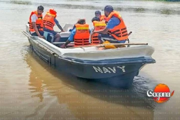 මාවිල්ආරු වැව් බැම්ම කැඩී යෑමෙන් ආපදාවට පත් 309ක් නාවික හමුදාව විසින් මුදාගනී