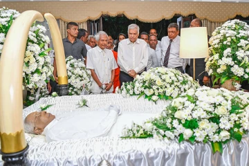 ரொனி டி மெலுக்கு ஜனாதிபதி ரணில் இறுதி அஞ்சலி