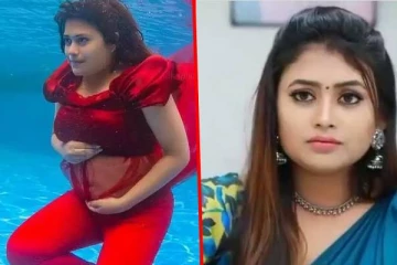 தண்ணீருக்குள் போட்டோ ஷூட் எடுத்த பிரபல சீரியல் நடிகை - கர்ப்பமான நேரத்தில் இது தேவையா என ரசிகர்கள் ஆவேசம்!!