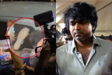 அஞ்சலி செலுத்த வந்த நடிகர் விஜய் மீது செருப்பு வீச்சு? வைரல் வீடியோவால் ரசிகர்கள் அதிர்ச்சி