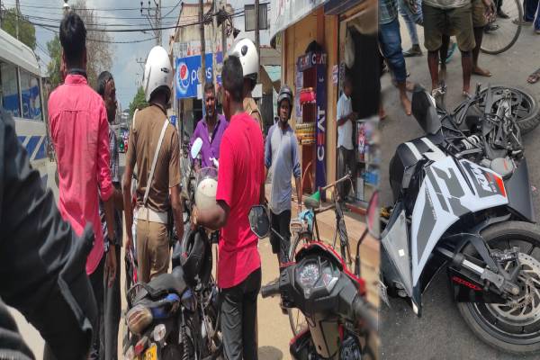 யாழில் உந்துருளி மோதி விபத்து - ஒருவர் படுகாயம் | Bike Accident Welingtan Juntion Jaffna Today