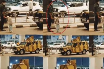 மத்திய பாதுகாப்பு படை அதிகாரியை பார்த்து ராயல் சல்யூட் அடித்த சிறுவன் - வீடியோ வைரல்