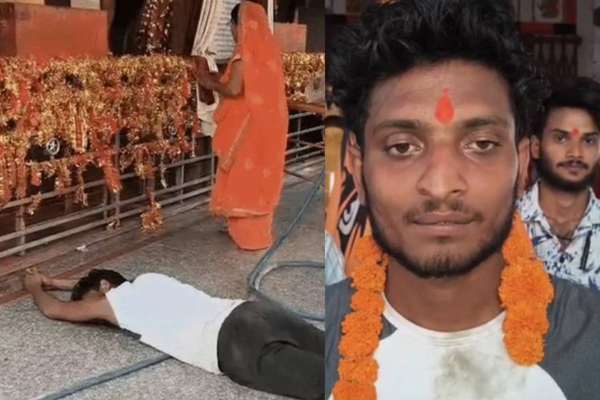 விவாகரத்து கிடைத்த மகிழ்ச்சி - 9 கிமீ தூரத்திற்கு தண்டவத் யாத்திரை சென்ற இளைஞர் | Up Man 9Km Dandvat Yatra To Celebrate Divorce