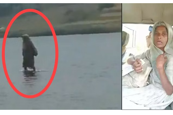 ஆற்றின் மீது வலம் வந்த பெண்; சாமி என கும்பிட்ட மக்கள் - பின்னணி என்ன? | Woman Walking On Narmada River In Mp Viral ஆற்றின் மீது வலம் வந்த பெண்; சாமி என கும்பிட்ட மக்கள் - பின்னணி என்ன? | Woman Walking On Narmada River In Mp Viral