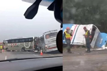 வெளிநாடொன்றில் அடுத்தடுத்து மோதிக்கொண்ட 6 பேருந்துகள்! 35 பேர் காயம்