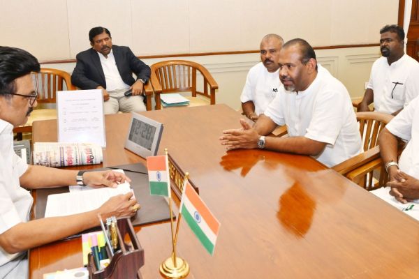 தமிழக முதலமைச்சரை சந்தித்த தமிழ் தேசிய பேரவை | Gajendrakumar Ponnambalam Team Meets Mk Stalin