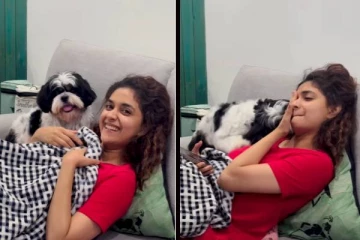 கீர்த்தி சுரேஷின் நாய் செய்த காரியம்! அவரே வெளியிட்ட காணொளி வைரல்